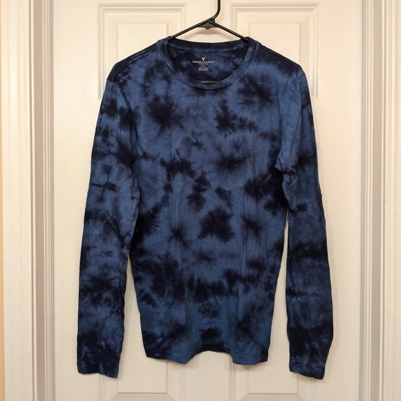 American Eagle Outfitters Other - 🌿3/$20 AE Blue Tie-Dye Long Sleeve Tee size S
